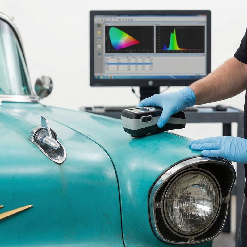 We employ advanced digital color-matching tools to ensure a historically accurate and flawless finish on classic paint restorations. We employ advanced digital color-matching tools to ensure a historically accurate and flawless finish on classic paint restorations.