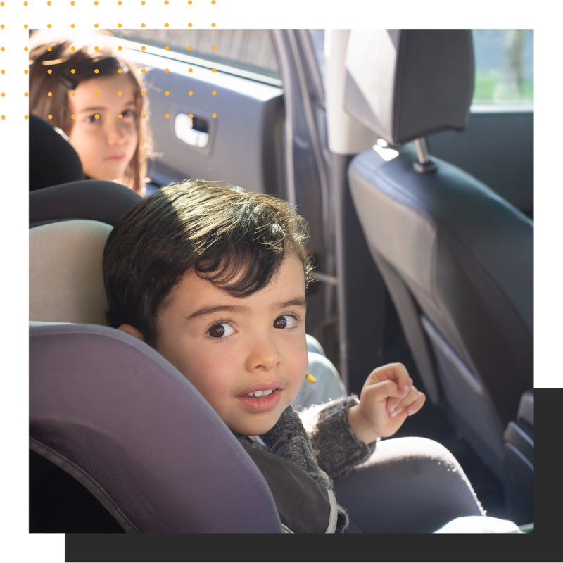 kids in car seats