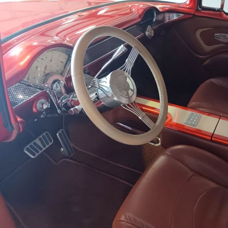 interior of a classic car