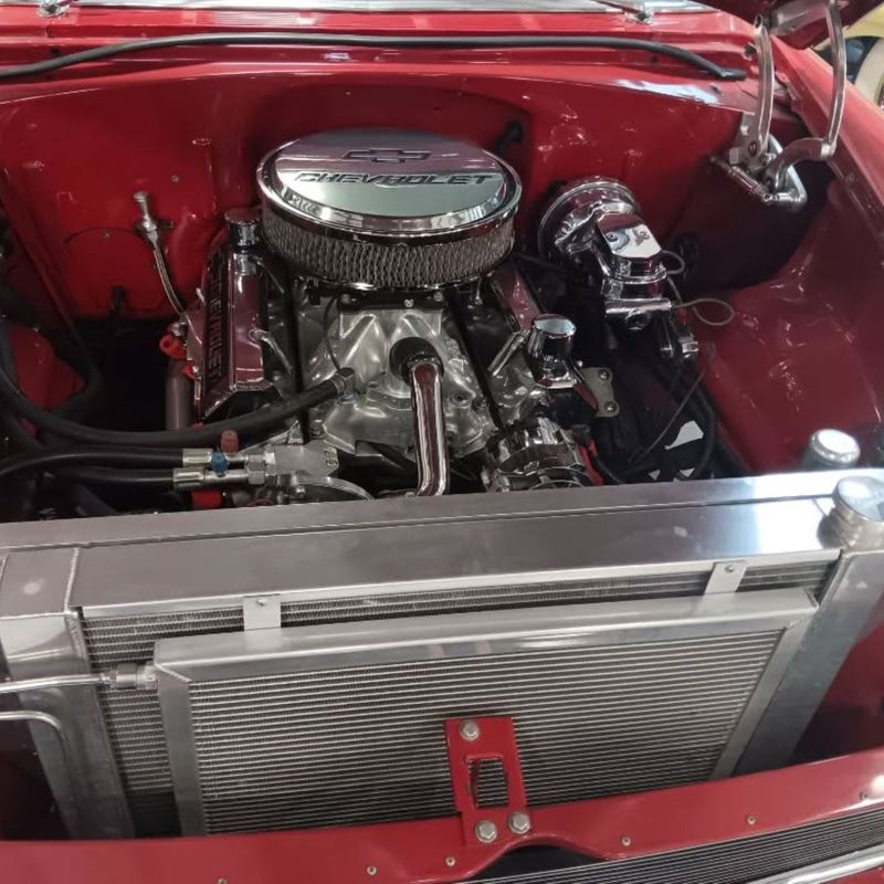 Engine in a classic car