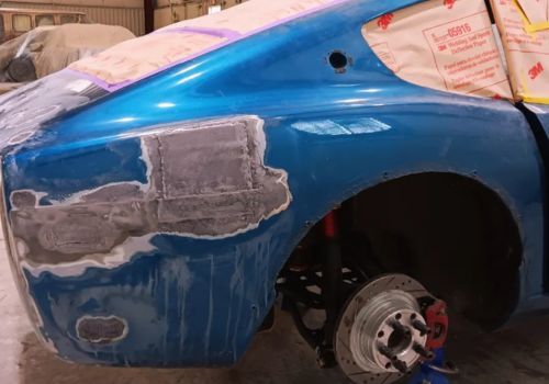 car getting body work car getting body work